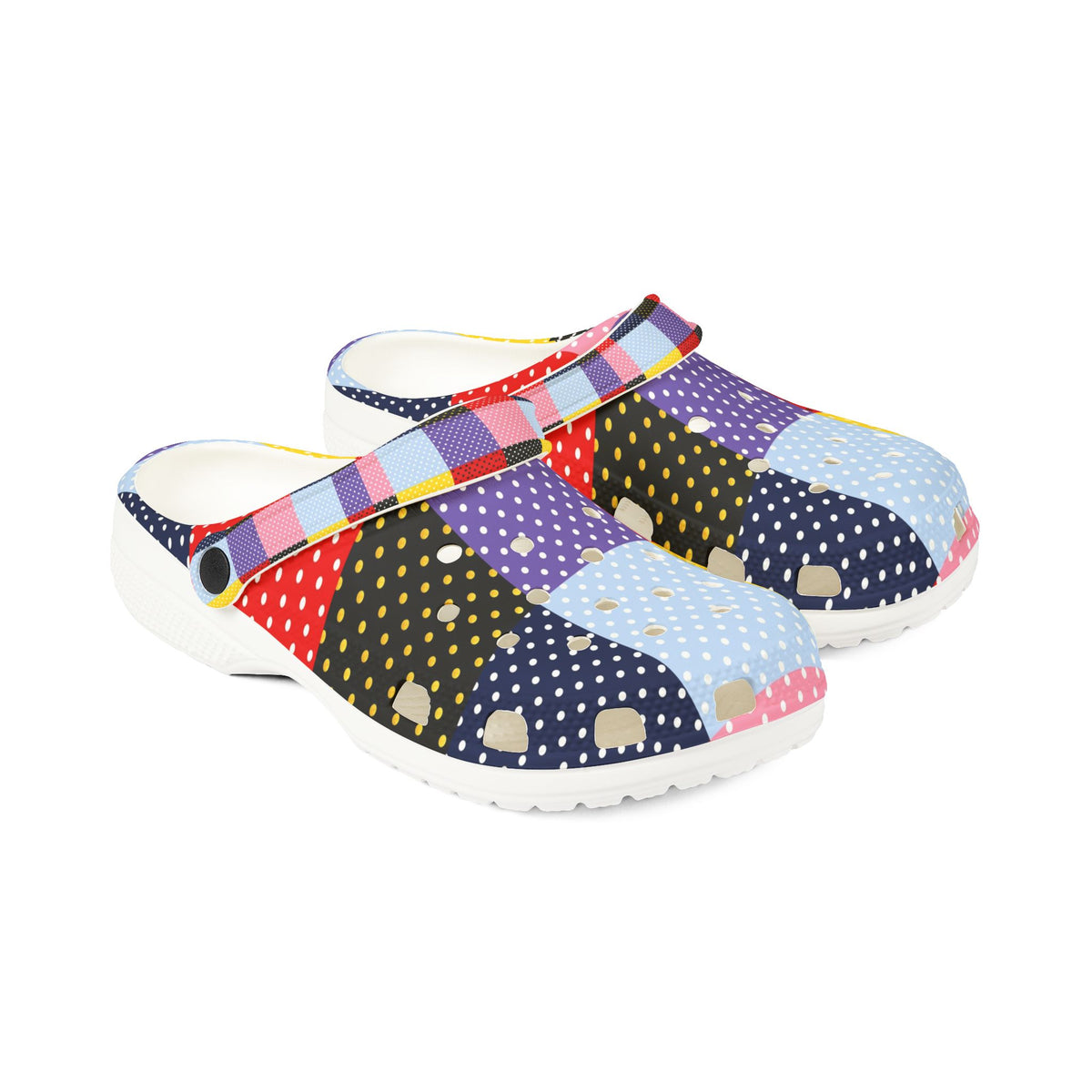 Patchwork Polka Dot EVA Clogs
