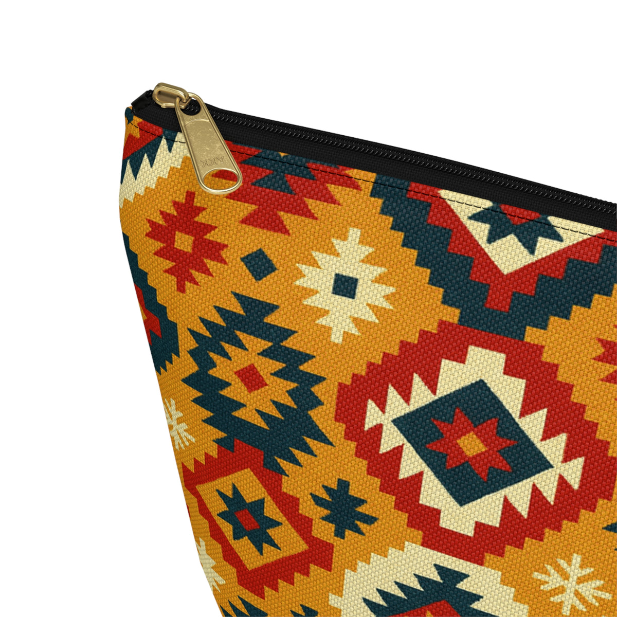 Southwestern Geometric Accessory Pouch | T-Bottom Makeup Bag