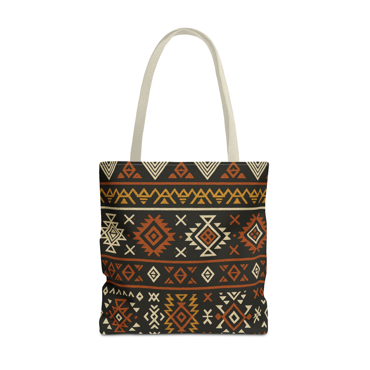 Southwestern Aztec Pattern Tote Bag | Tribal Geometric All-Over Print, Boho Chic Shoulder Bag, Ethnic Market Tote, Colorful Handbag,