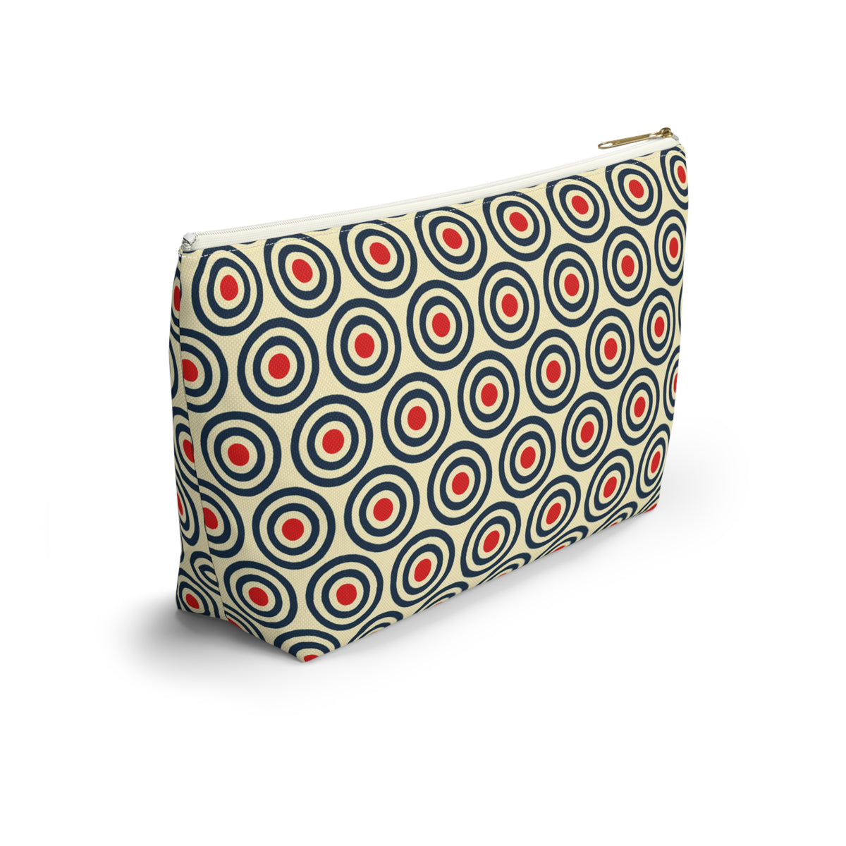 Retro Concentric Circles Accessory Pouch