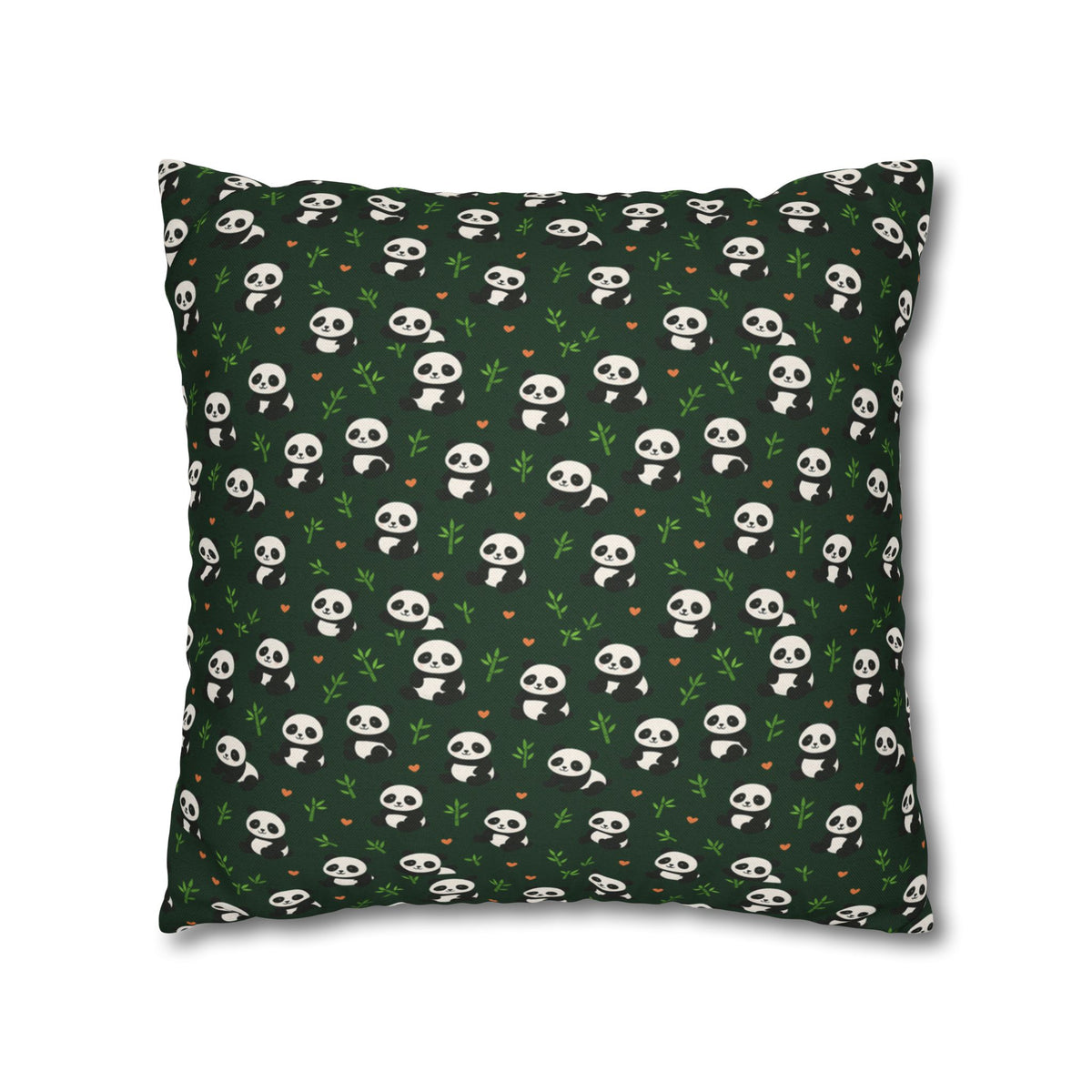 Panda Pattern Pillowcase, Decorative Pillow Cover, Animal Print Cushion Case, Cute Home Decor Accent, Gift for Panda Lovers