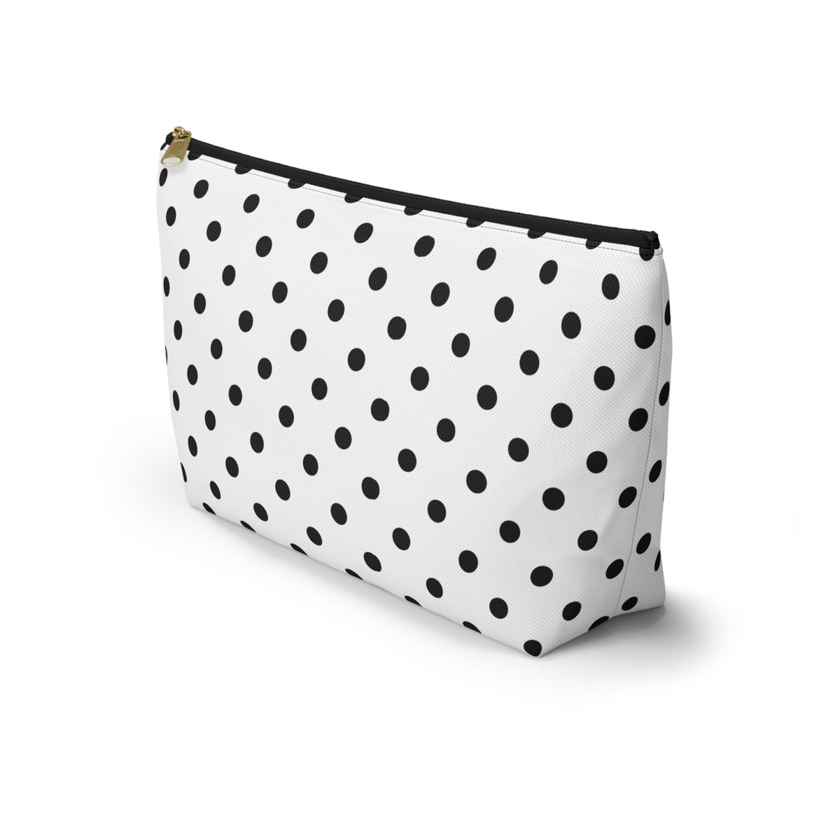 Black Polka Dot Accessory Pouch