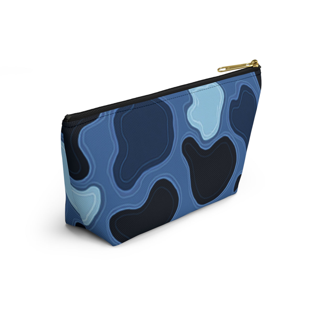 Patina Blue Topographic Accessory Pouch