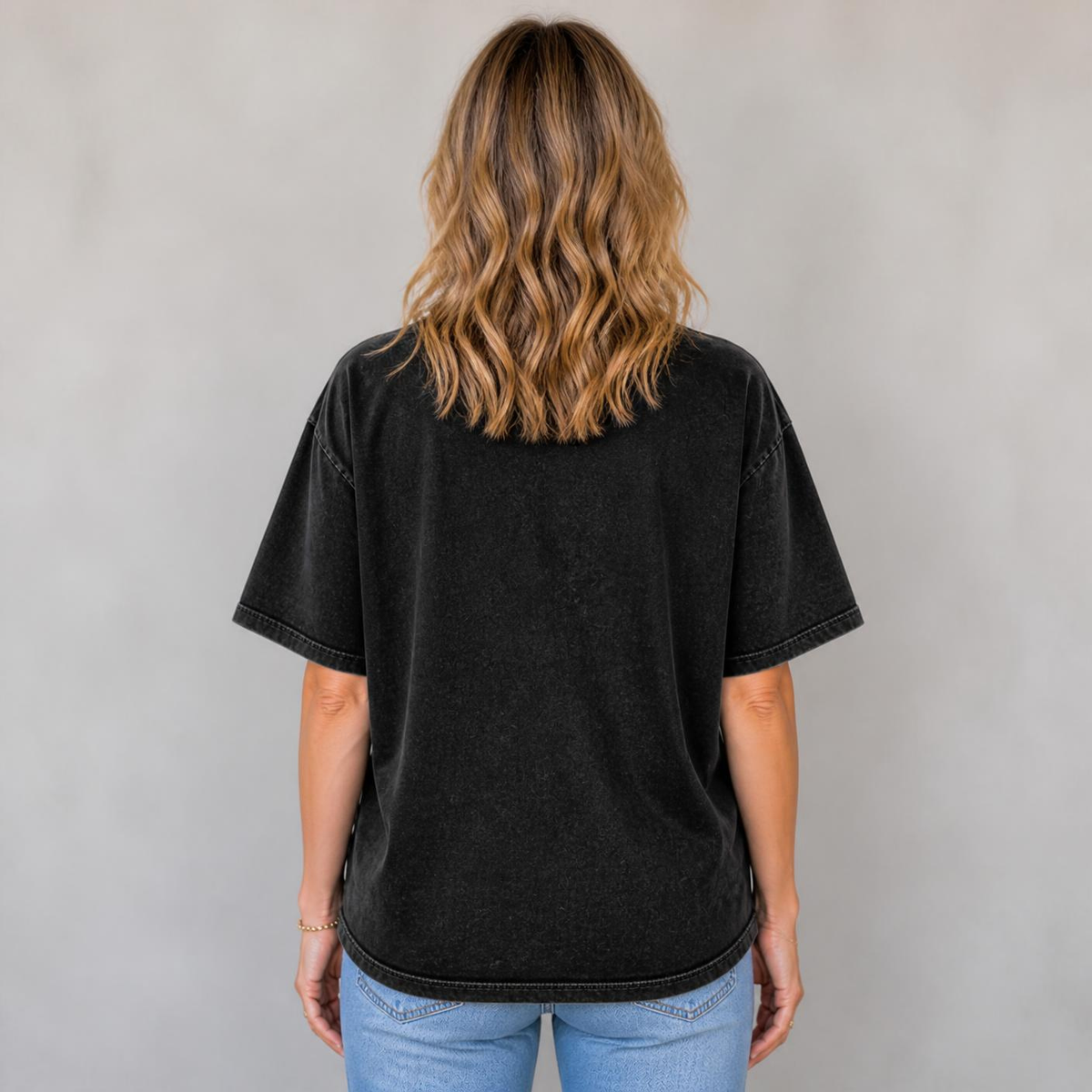 Unified Celestial Tree Snow Washed Oversized Cotton T-Shirt