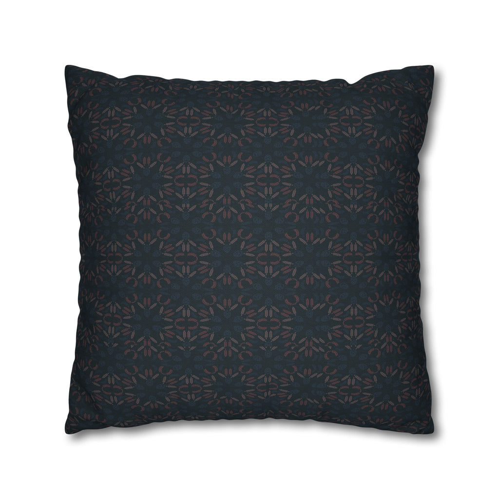 Dark Geometric Mosaic Pillowcase | Spun Polyester Square Pillowcase