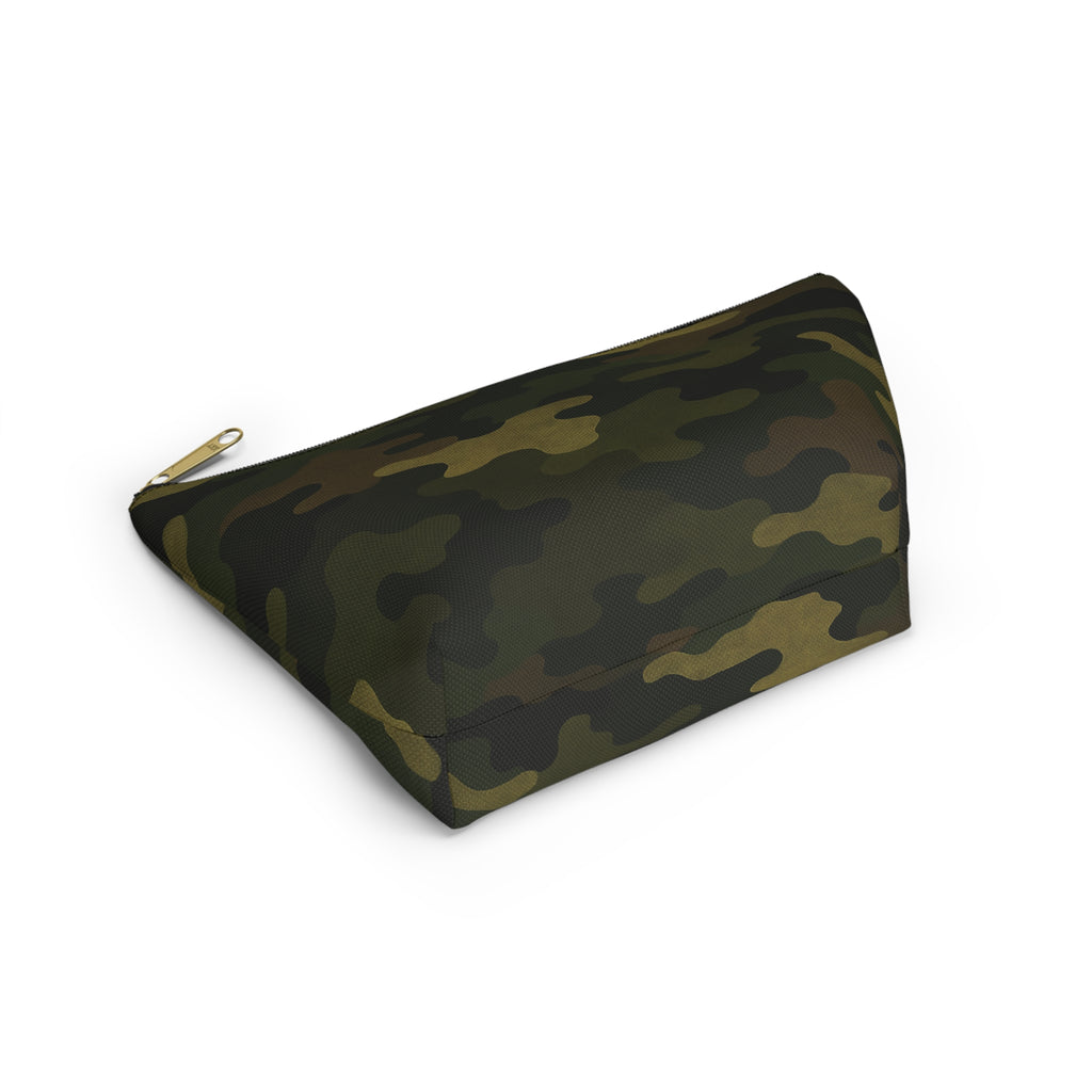 Camo Pattern Accessory Pouch | T-Bottom Zipper Pouch
