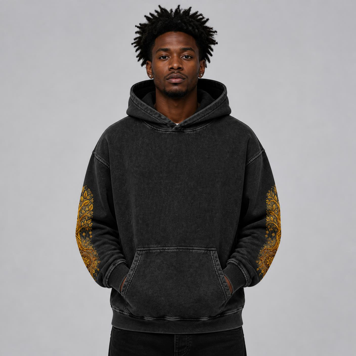 Don’t Judge a Book by Its Cover Snow Washed Loose Cotton Hoodie