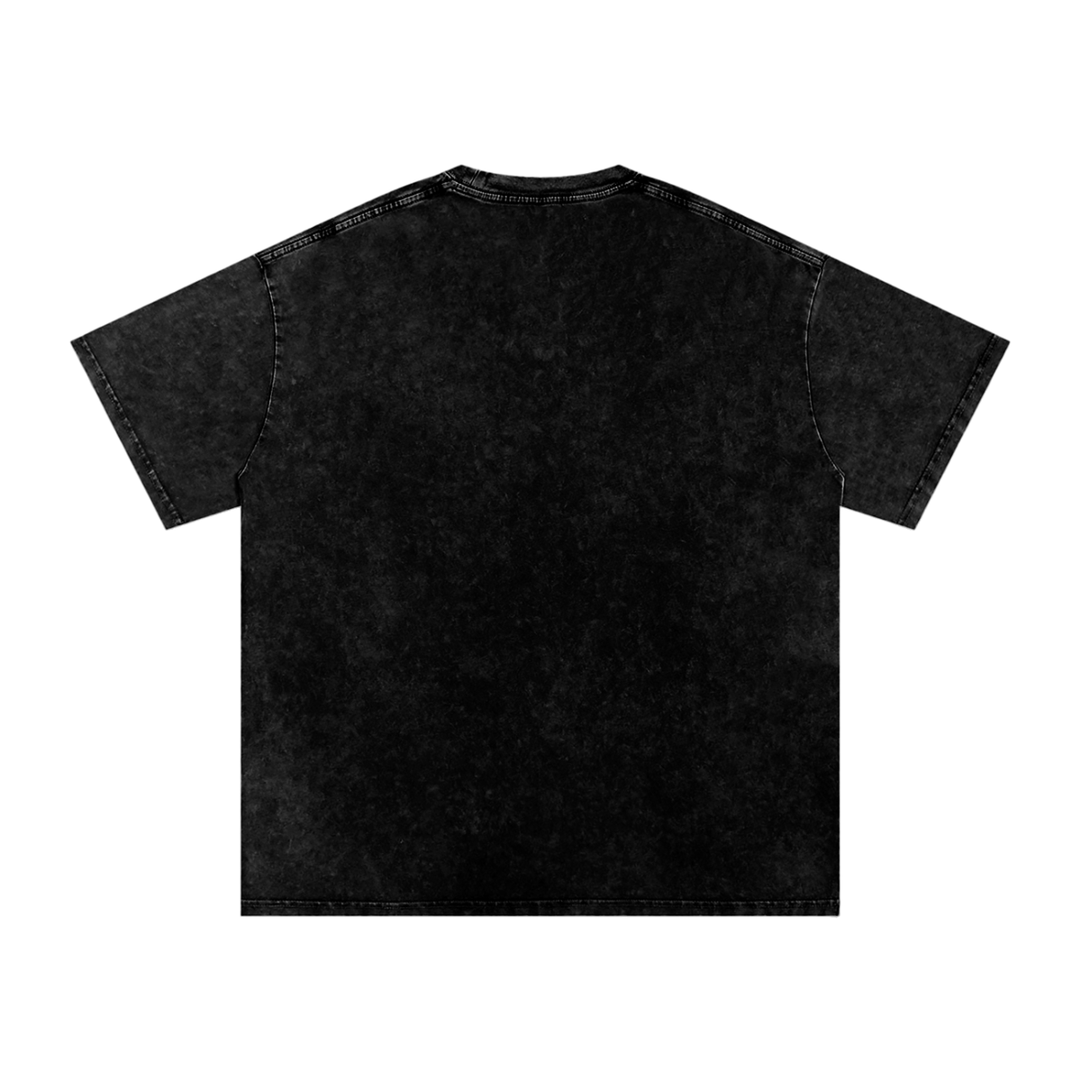 Built Different: Crowned Duality Snow Washed Oversized Cotton T-Shirt