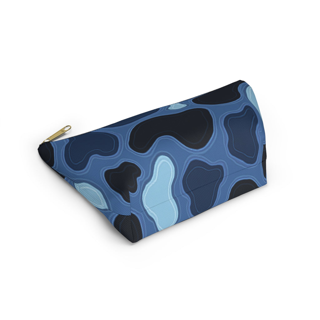 Patina Blue Topographic Accessory Pouch