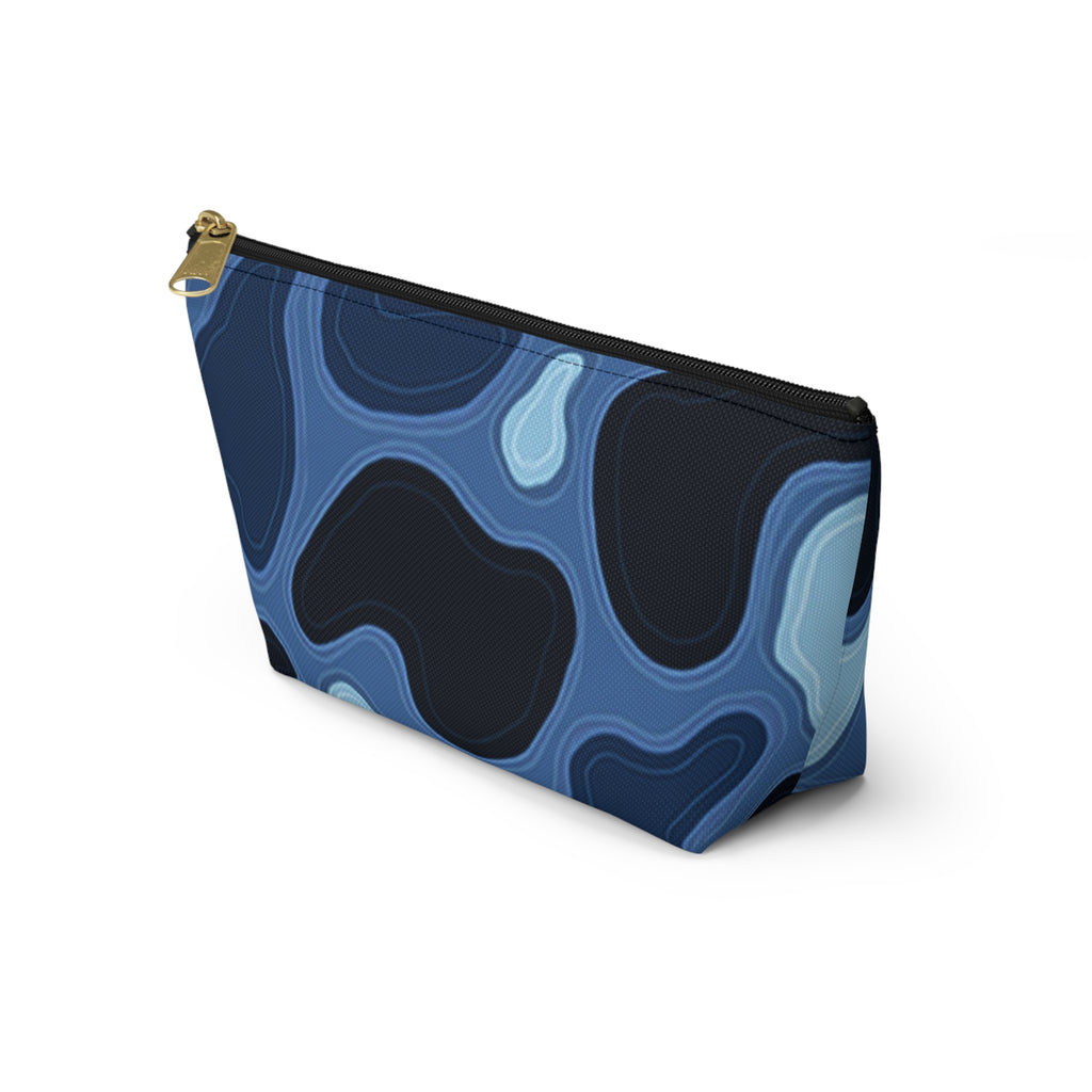 Patina Blue Topographic Accessory Pouch
