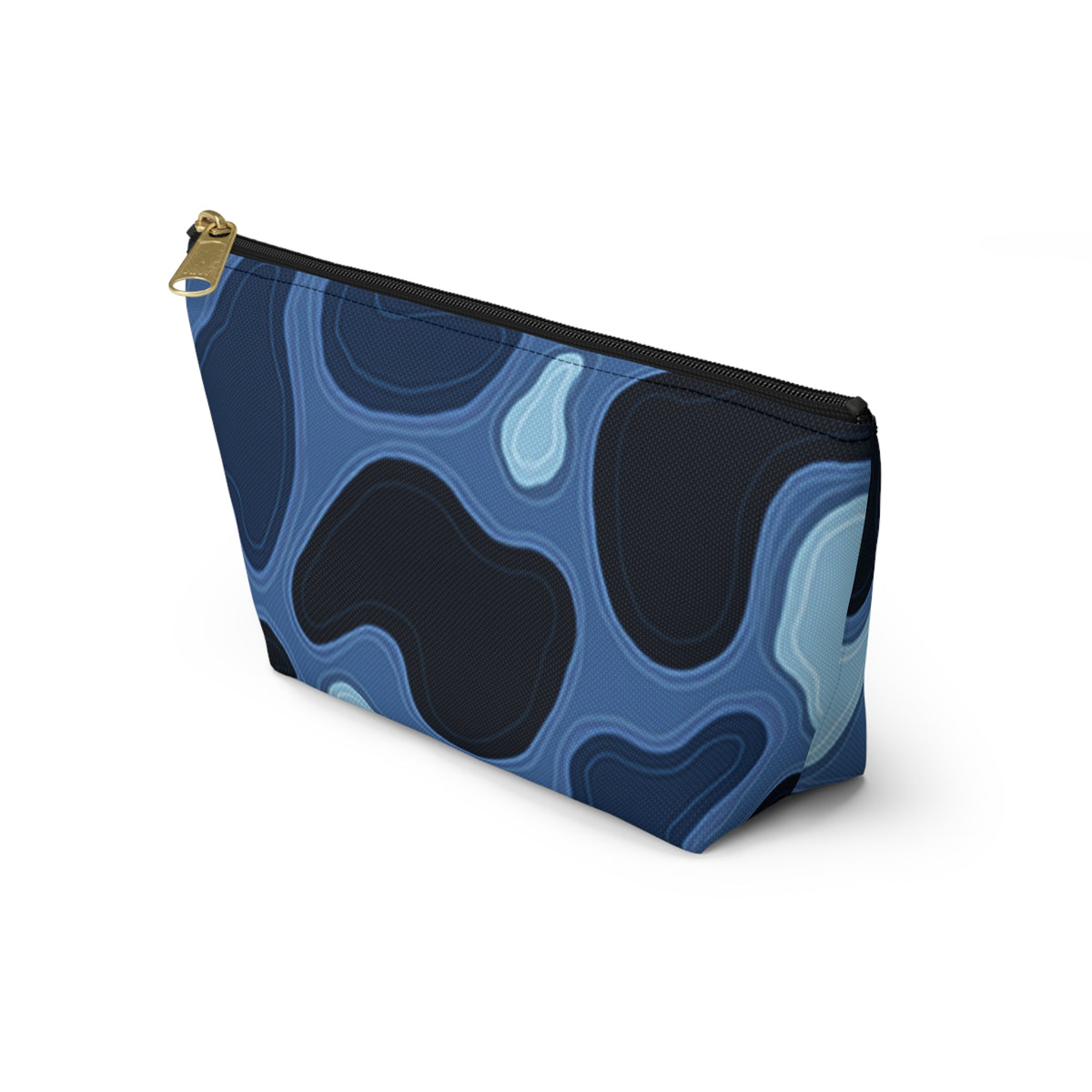 Patina Blue Topographic Accessory Pouch