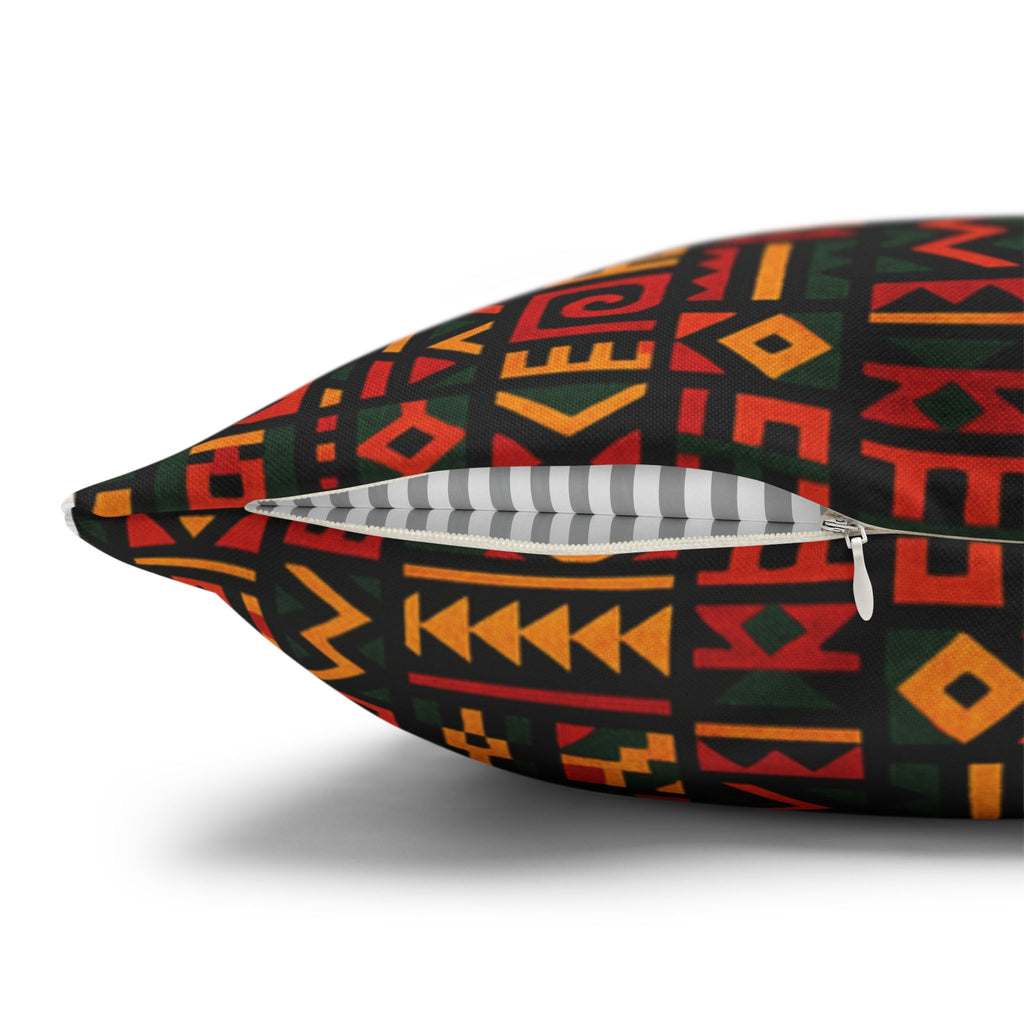 Tribal Geometric Pattern Pillowcase | Spun Polyester Square Pillowcase