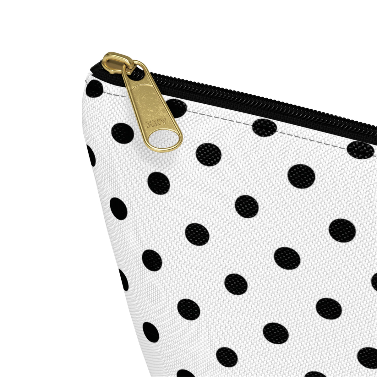 Black Polka Dot Accessory Pouch