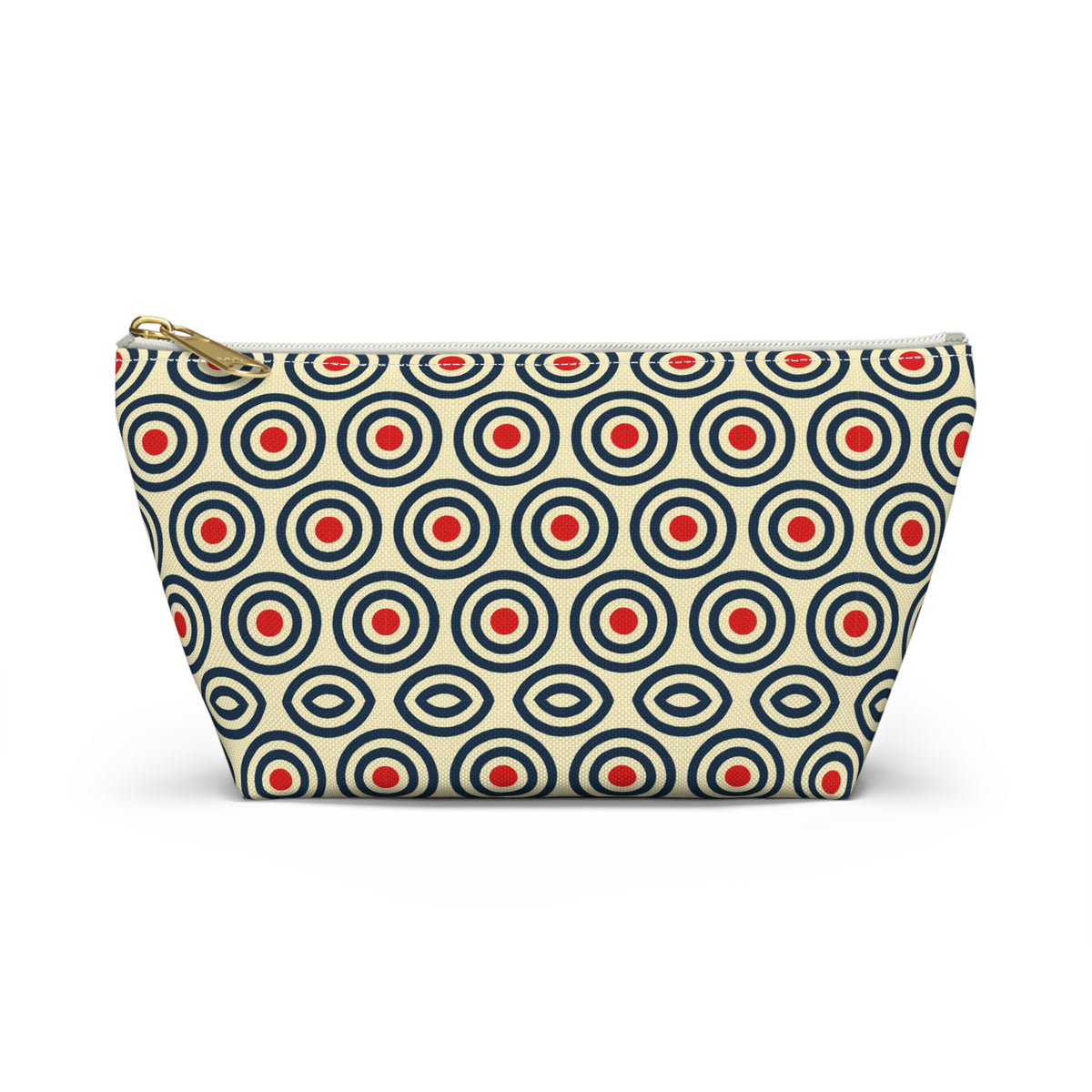 Retro Concentric Circles Accessory Pouch