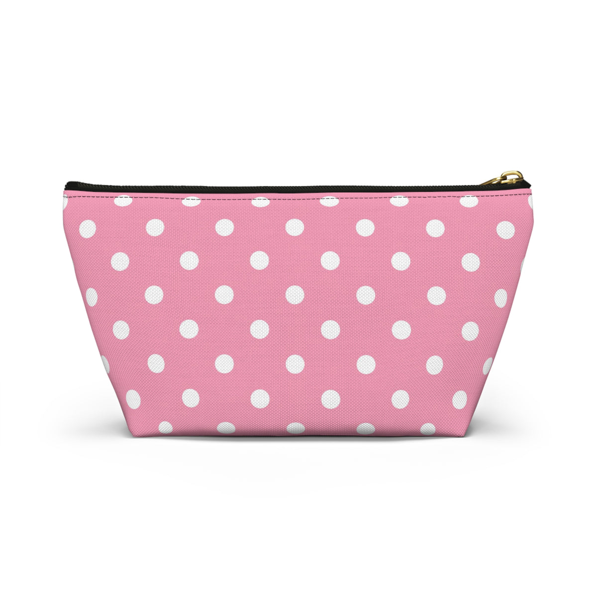 Pink Polka Dot Accessory Pouch | T-Bottom Makeup Bag