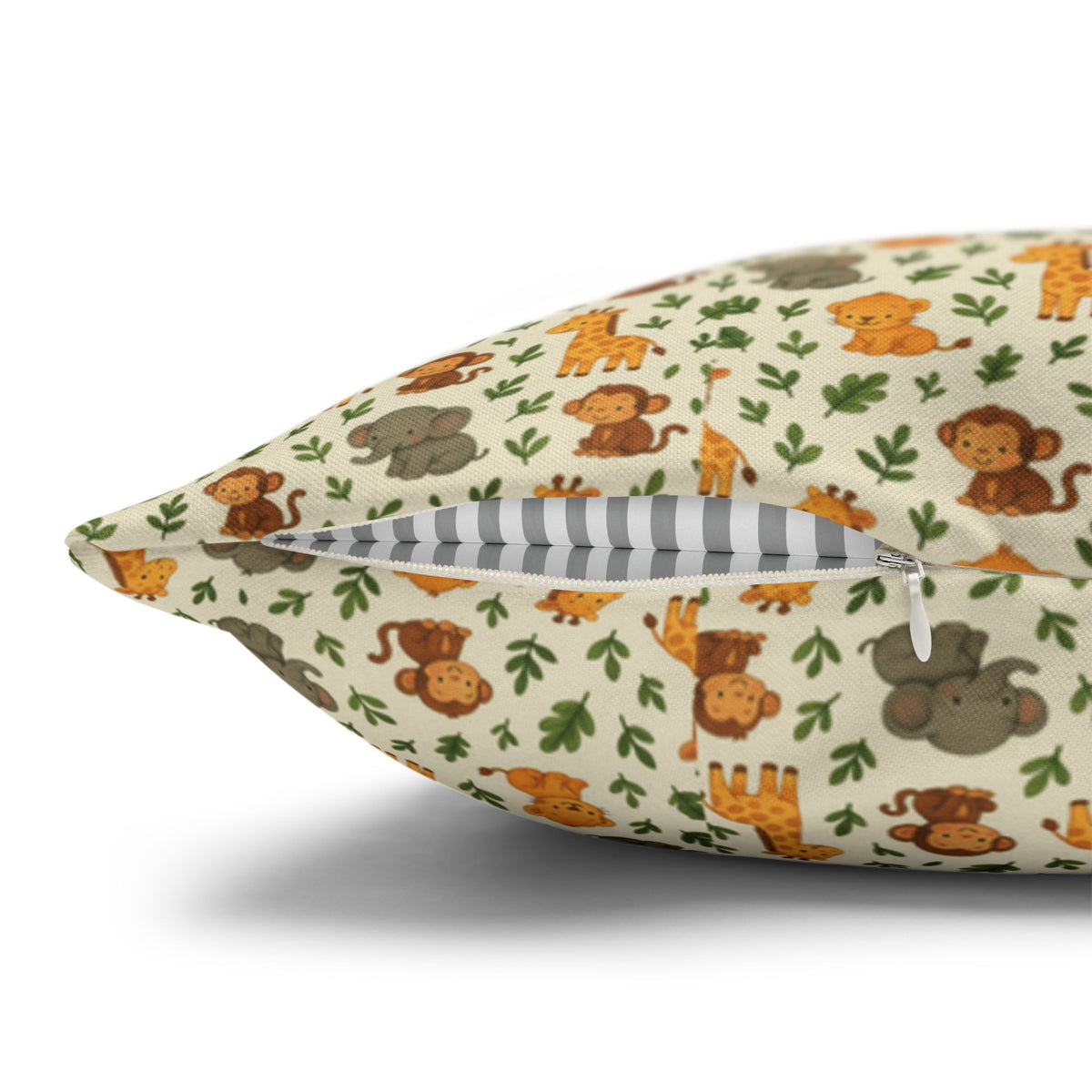 Autumn Woodland Animals Fox & Mushroom Spun Polyester Pillowcase, Fall Decor, Forest Creatures Cushion Cover, Woodland Nursery Accent,