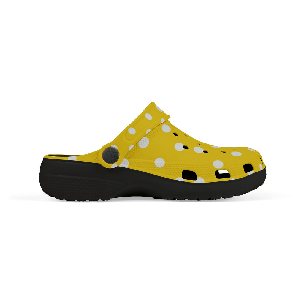 Kids Yellow Polka Dot EVA Foam Clogs