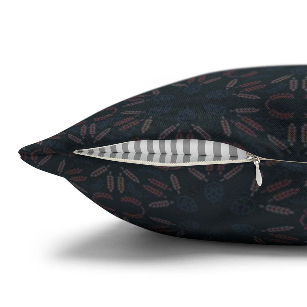 Dark Geometric Mosaic Pillowcase | Spun Polyester Square Pillowcase