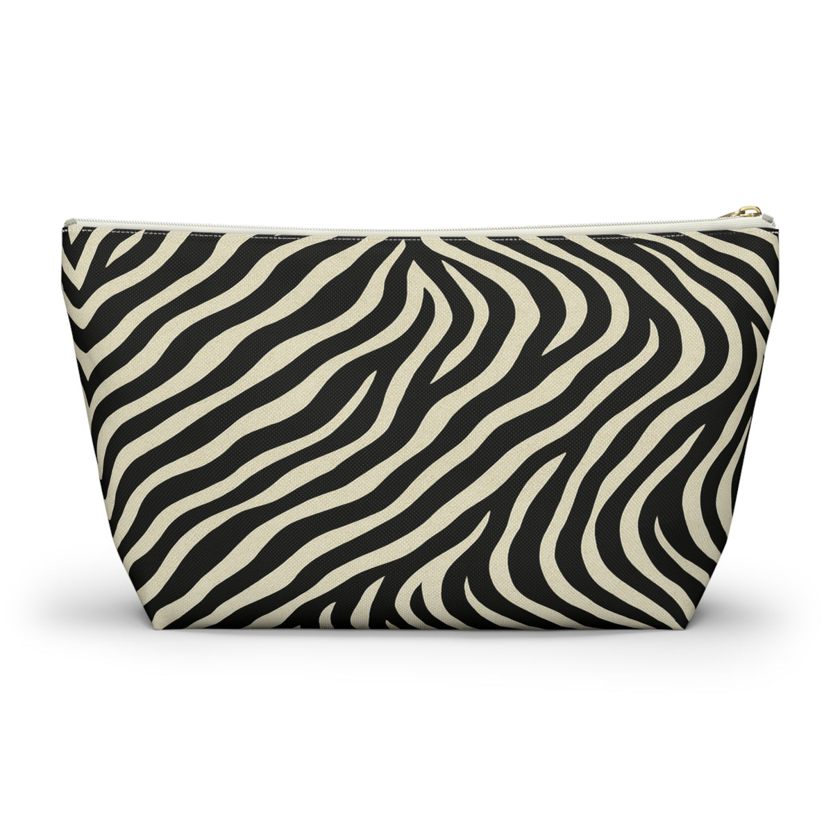 Zebra Print Accessory Pouch | T-Bottom Makeup Bag