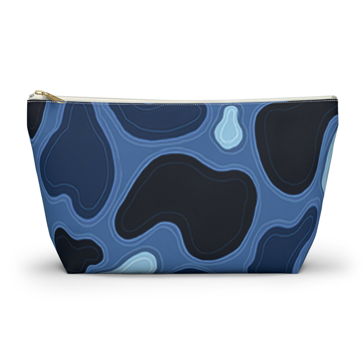 Patina Blue Topographic Accessory Pouch