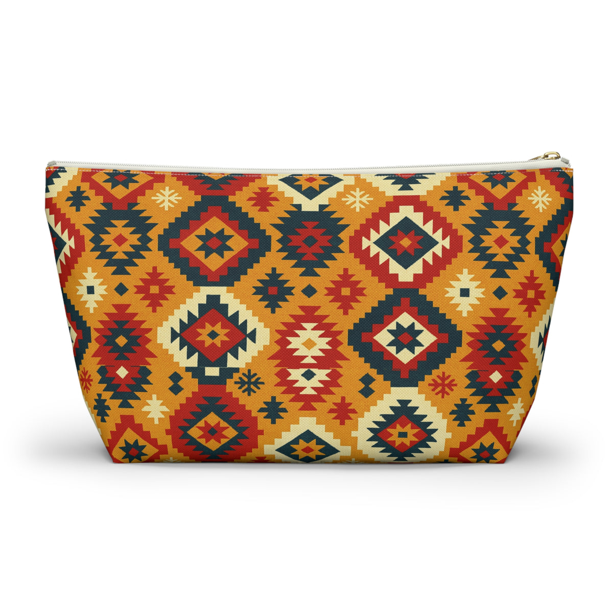 Southwestern Geometric Accessory Pouch | T-Bottom Makeup Bag