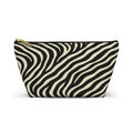 Zebra Print Accessory Pouch | T-Bottom Makeup Bag