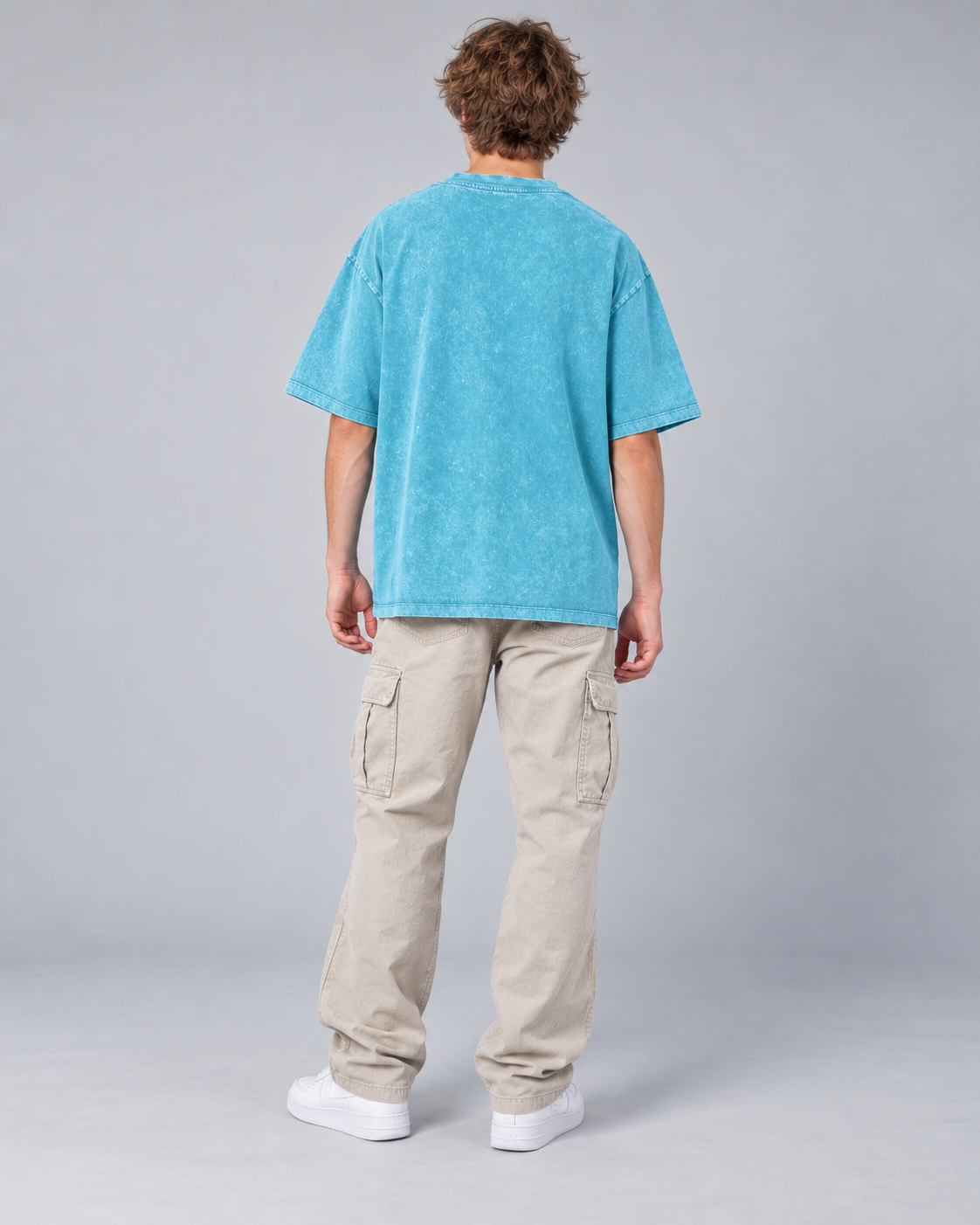 Kids & Teens Dragon and Tiger Mythic Clash – Snow Wash Raw-Hem Boxy T-Shirt