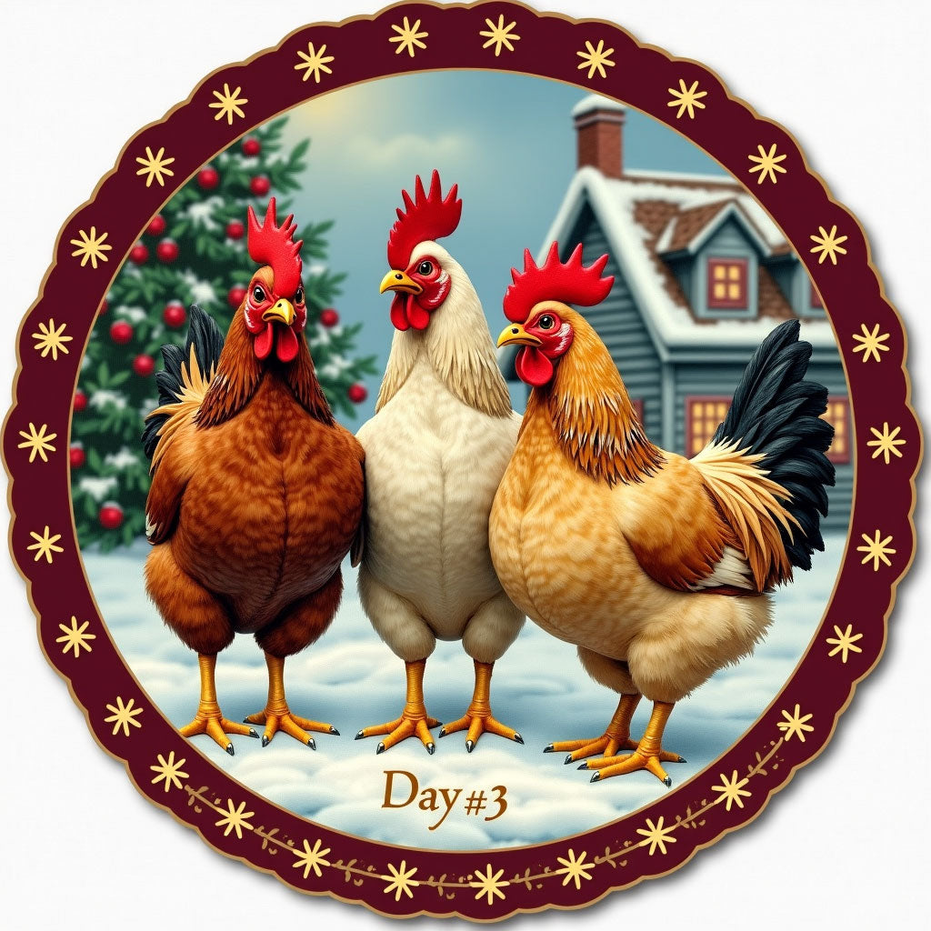 12 Days of Christmas Ornaments | SVG PNG JPG Designs (Digital Download)
