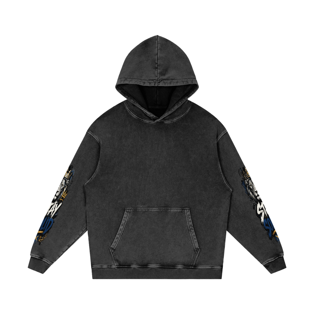 Build Different Snow Washed Loose Cotton Hoodie