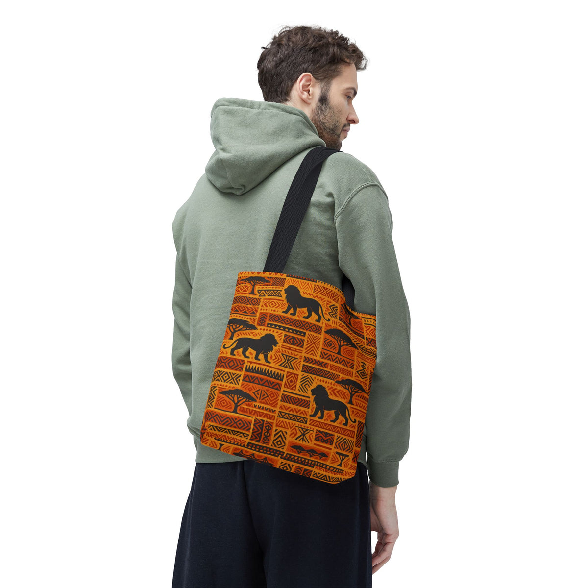African Safari Lion Pattern Tote