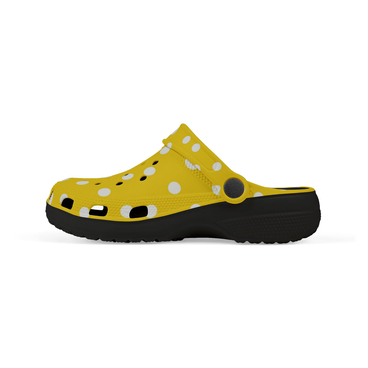 Kids Yellow Polka Dot EVA Foam Clogs