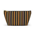 Autumn Stripe Accessory Pouch | T-Bottom Makeup Bag