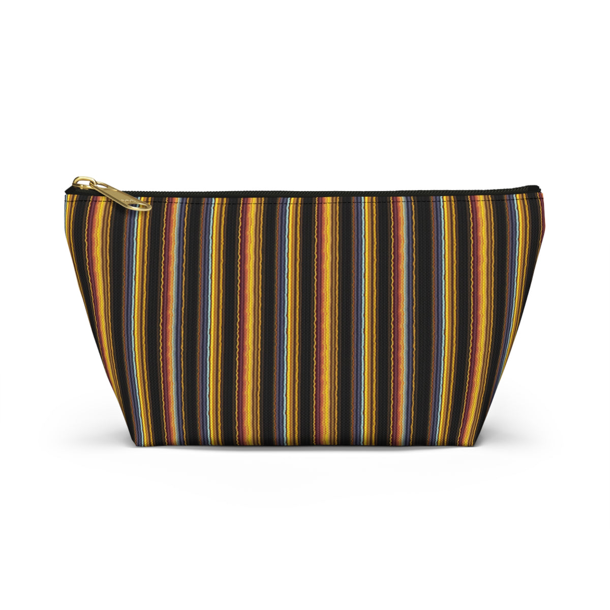 Autumn Stripe Accessory Pouch | T-Bottom Makeup Bag