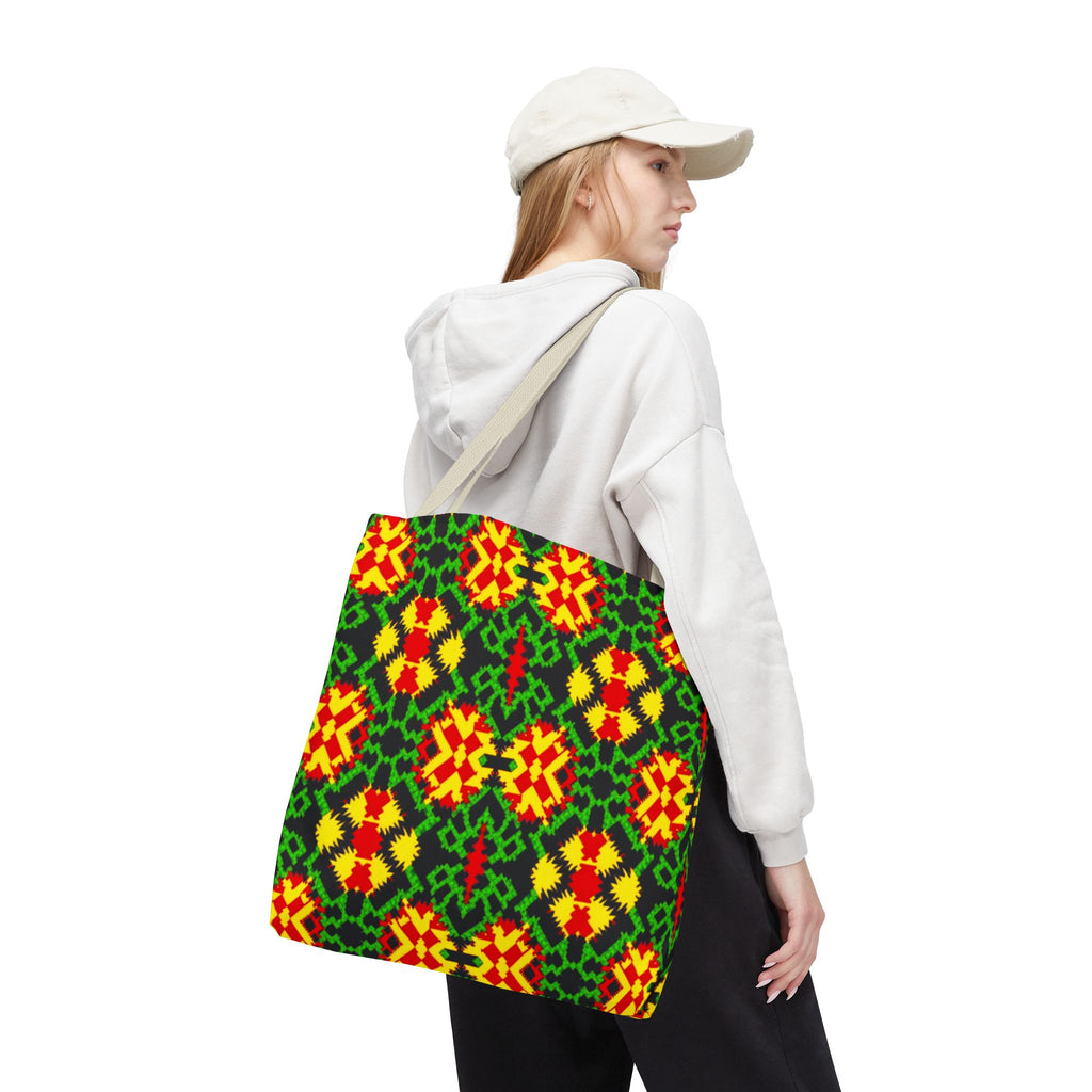 African Print Tote Bag, Ankara Tote, Ethnic Style Handbag, Colorful Market Bag, Tribal Print Shoulder Bag, Beach Tote