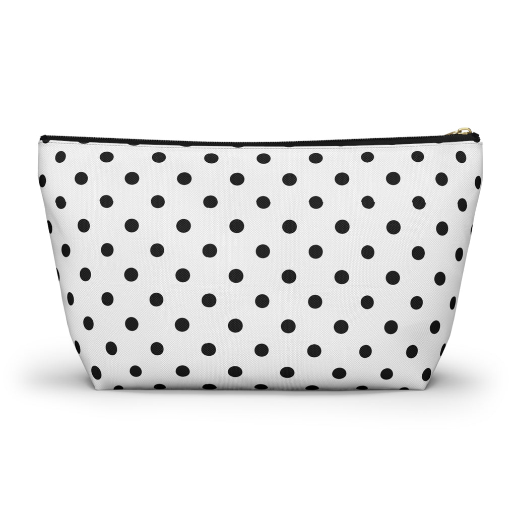 Black Polka Dot Accessory Pouch