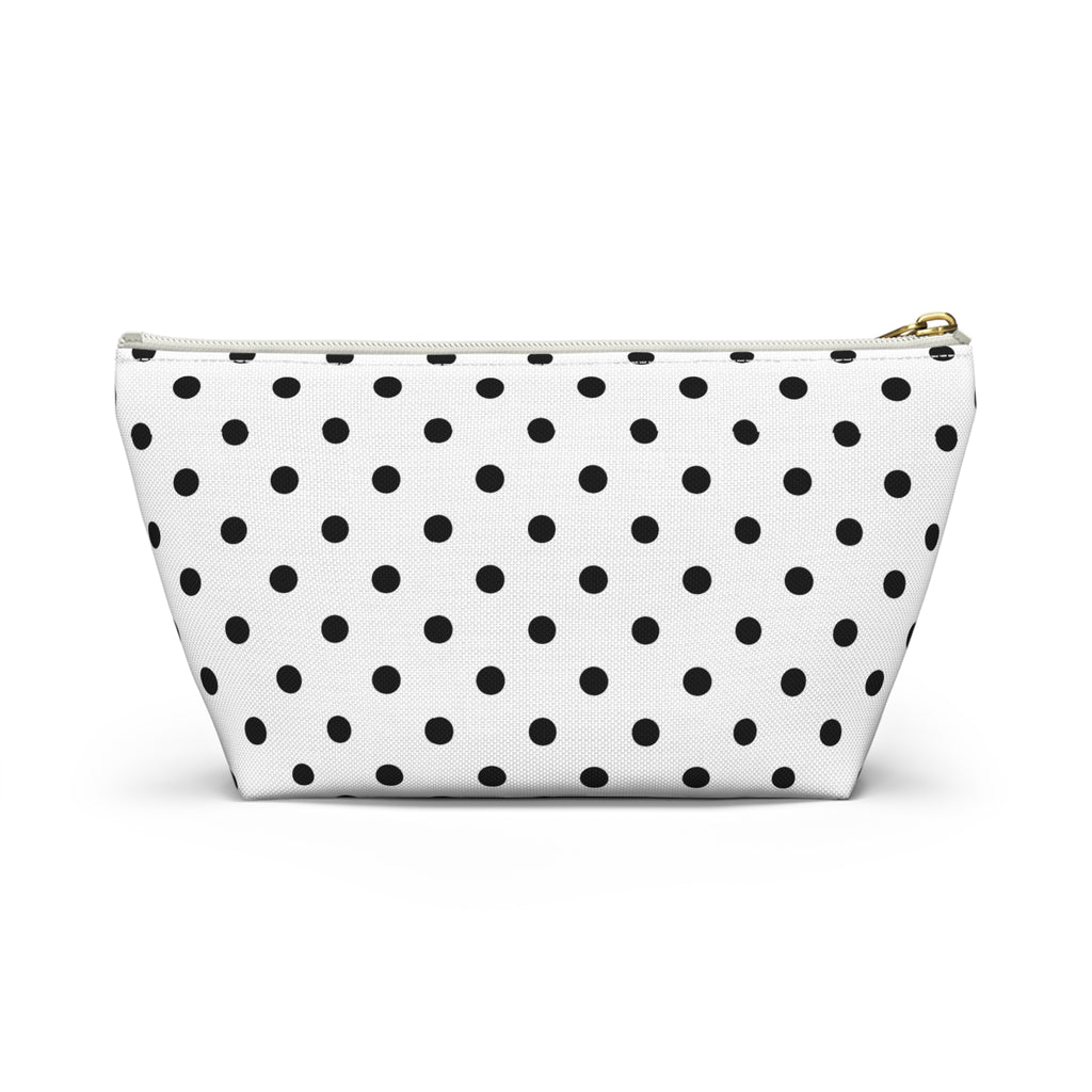 Black Polka Dot Accessory Pouch
