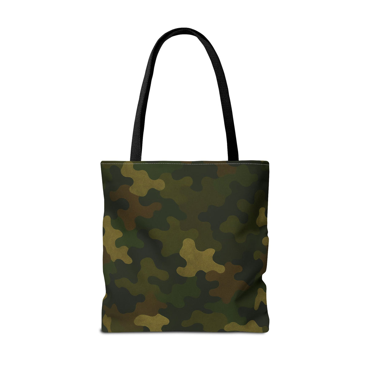 Green Camo Pattern Tote Bag | All-Over Print Canvas Tote
