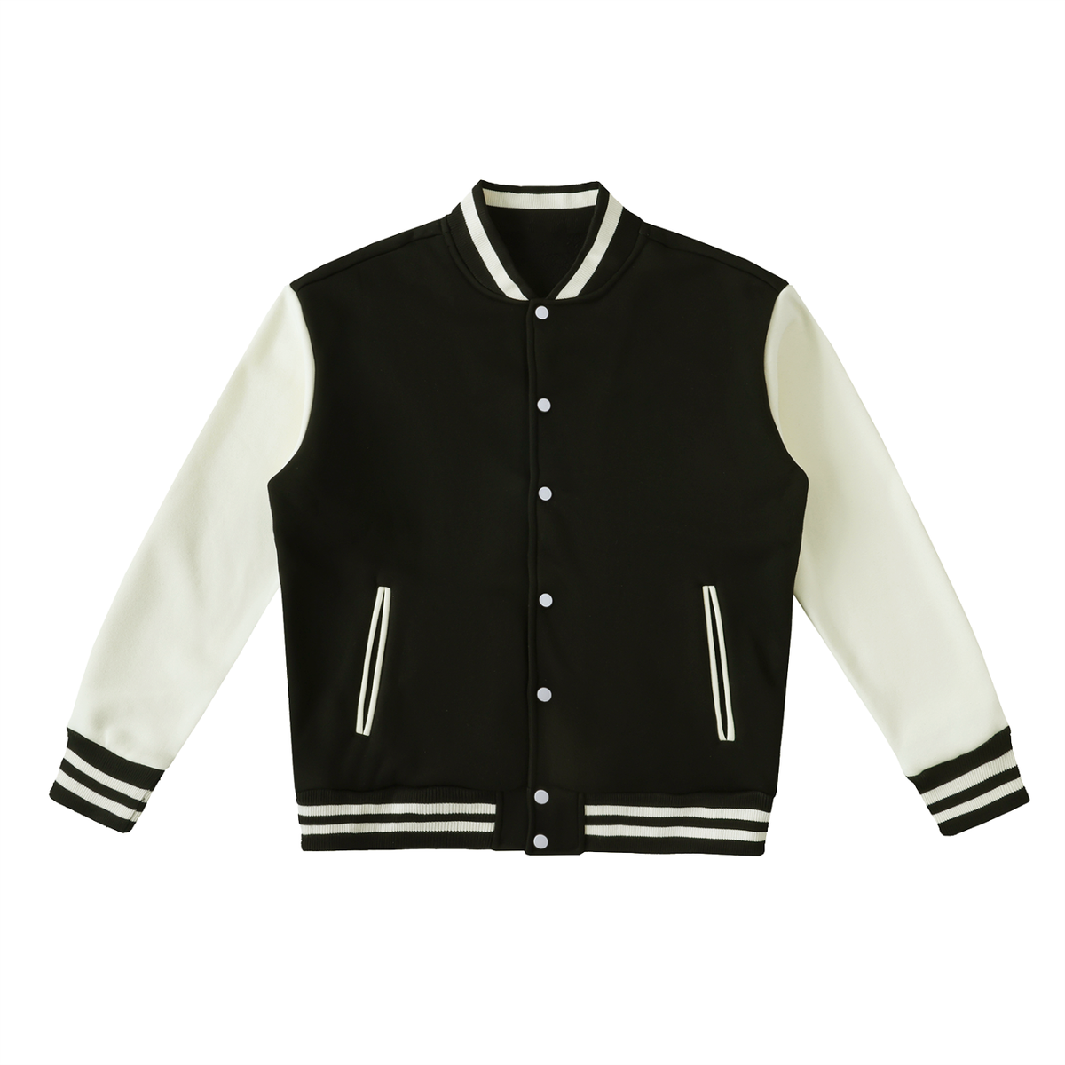 I'm Not the Problem I'm the Solution – Two-Tone Fleece Varsity Jacket