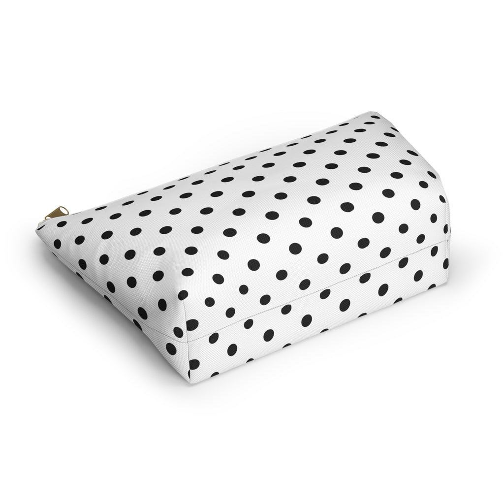 Black Polka Dot Accessory Pouch
