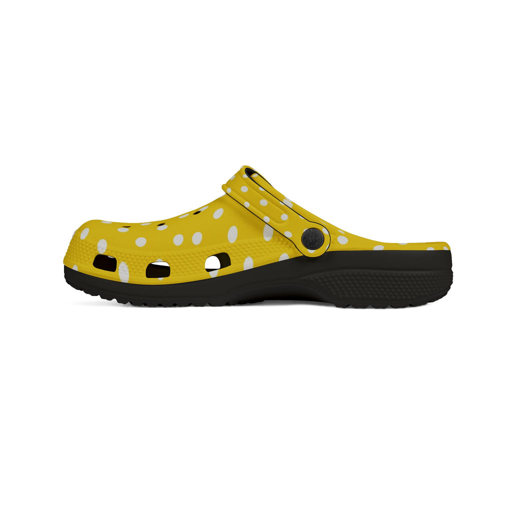 Yellow Polka Dot EVA Foam Clogs
