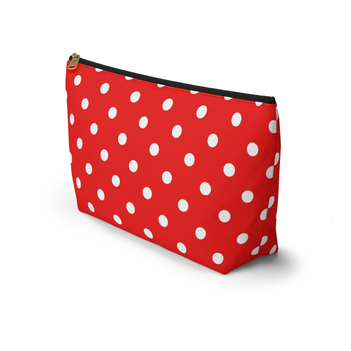 Red White Polka Dot Accessory Pouch