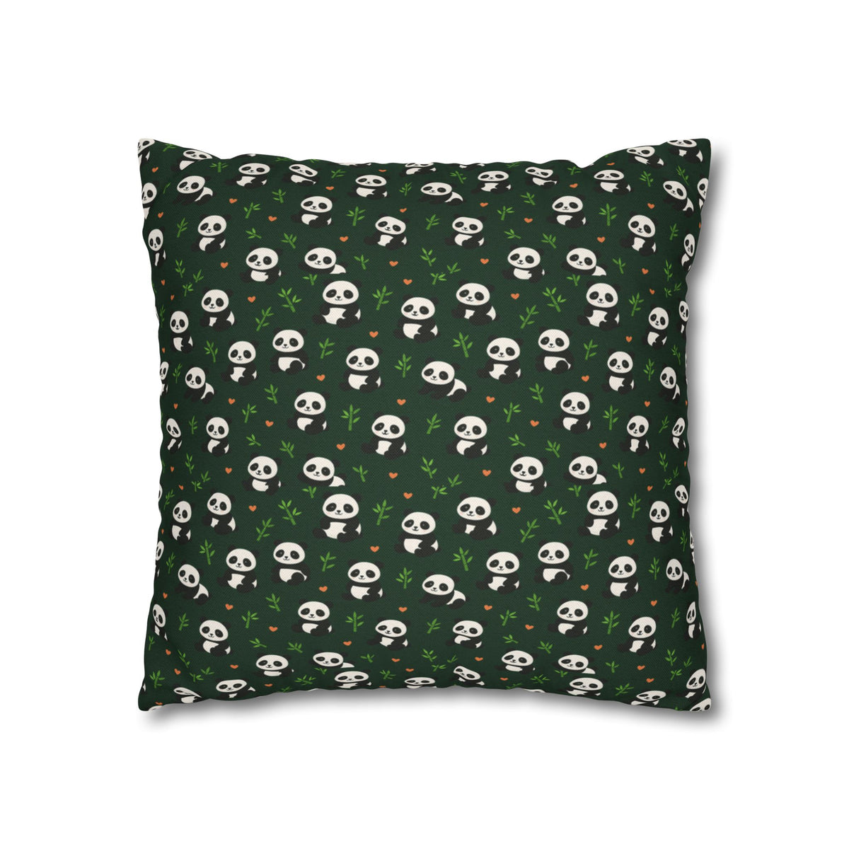 Panda Pattern Pillowcase, Decorative Pillow Cover, Animal Print Cushion Case, Cute Home Decor Accent, Gift for Panda Lovers