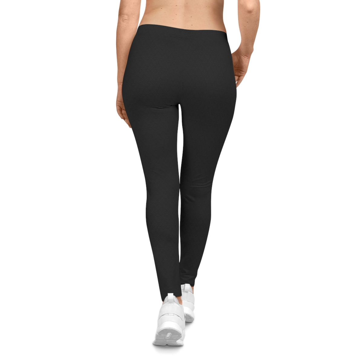 Solid Black Leggings, All-Over Print Leggings