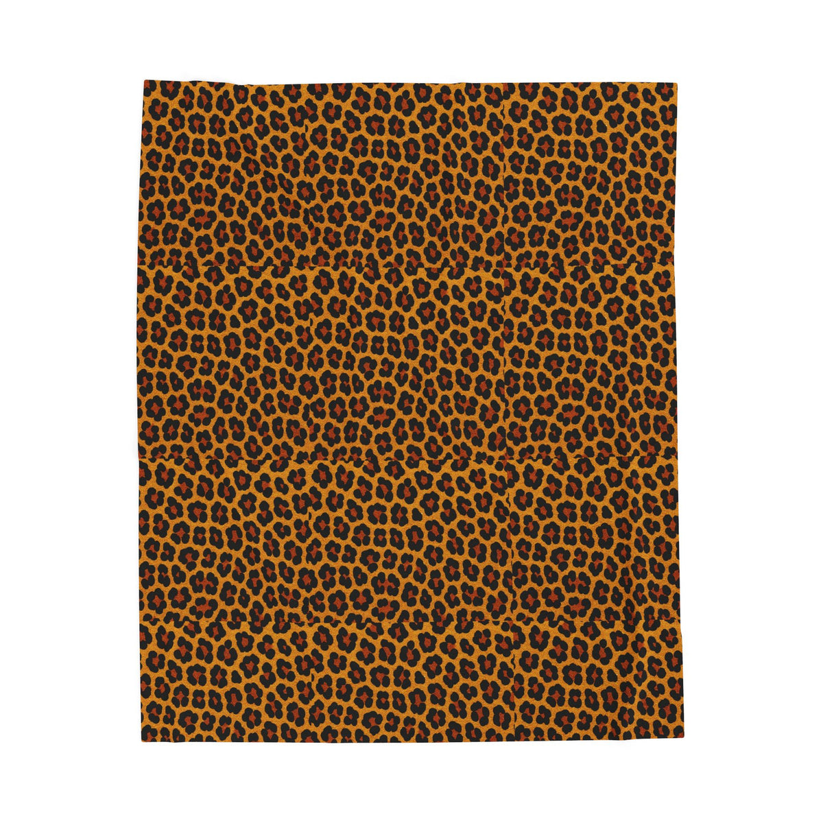 Leopard Print Velveteen Plush Blanket | Animal Print Cozy Throw