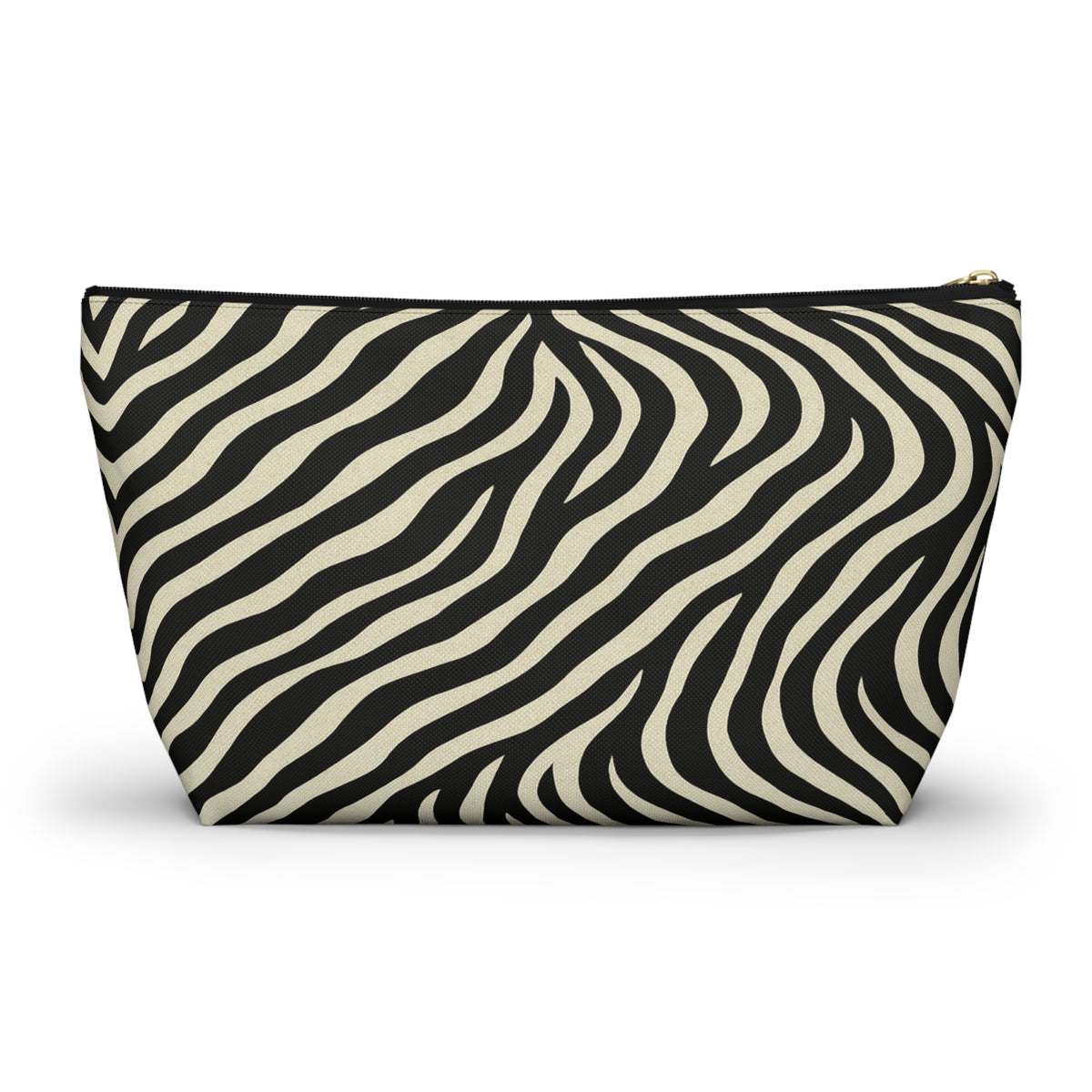 Zebra Print Accessory Pouch | T-Bottom Makeup Bag