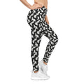 Black White Geometric Pattern Leggings | Abstract Tessellation Leggings