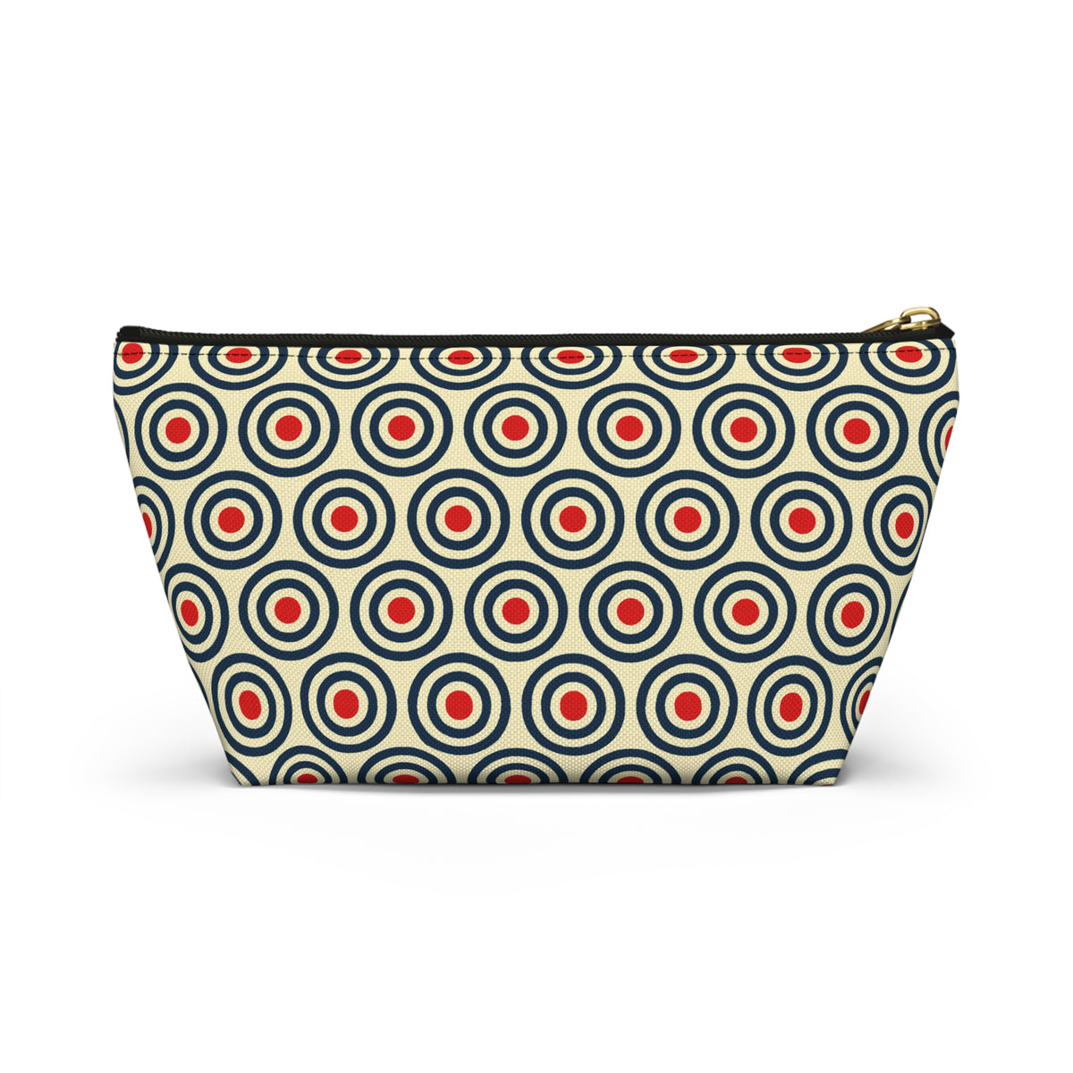 Retro Concentric Circles Accessory Pouch