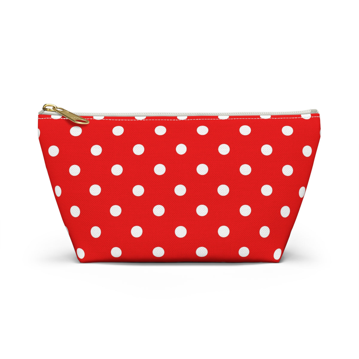 Red White Polka Dot Accessory Pouch