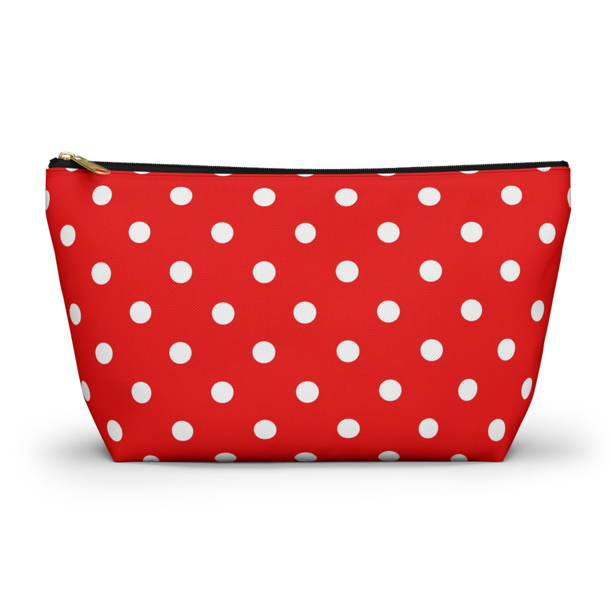 Red White Polka Dot Accessory Pouch