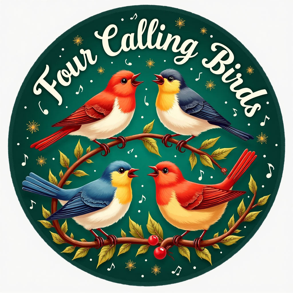 12 Days of Christmas Ornaments | SVG PNG JPG Designs (Digital Download)